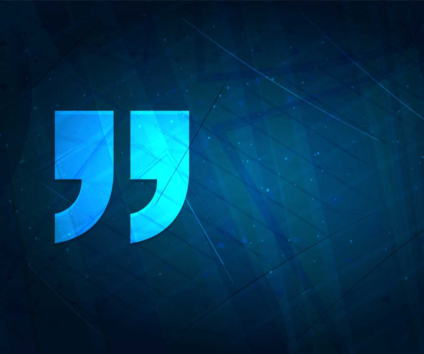 Graphic: Quotation mark