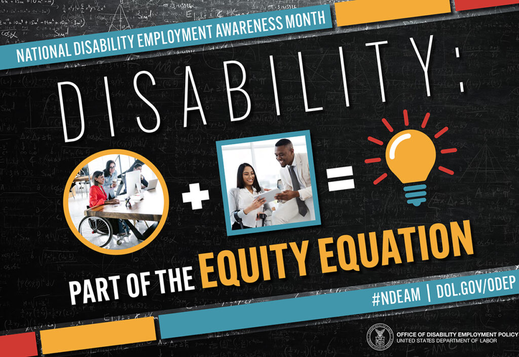National Disability Employment Awareness Month logo image
