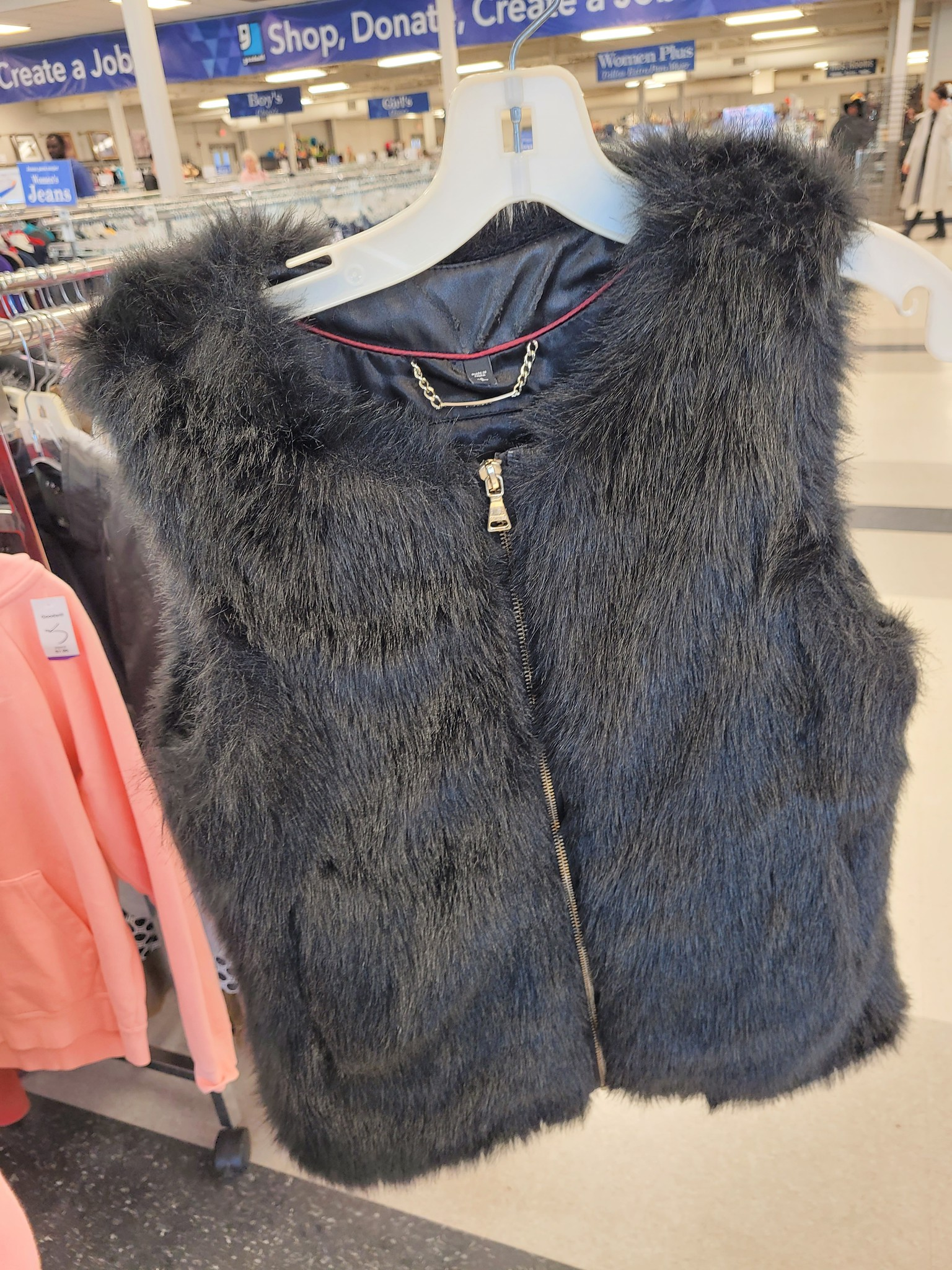Black vest from Goodwill