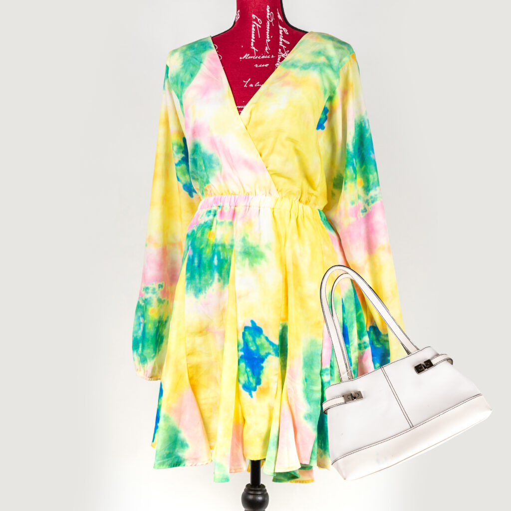 Pink spring dress from Goodwill