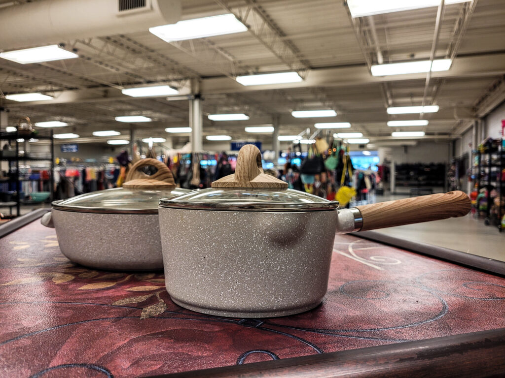Pots from Goodwill