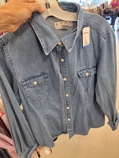 Denim shirt from Goodwill