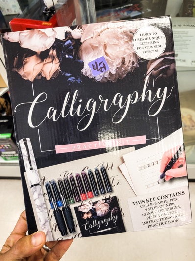 Calligraphy kit from Goodwill
