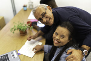 Employment Coach with Young Woman